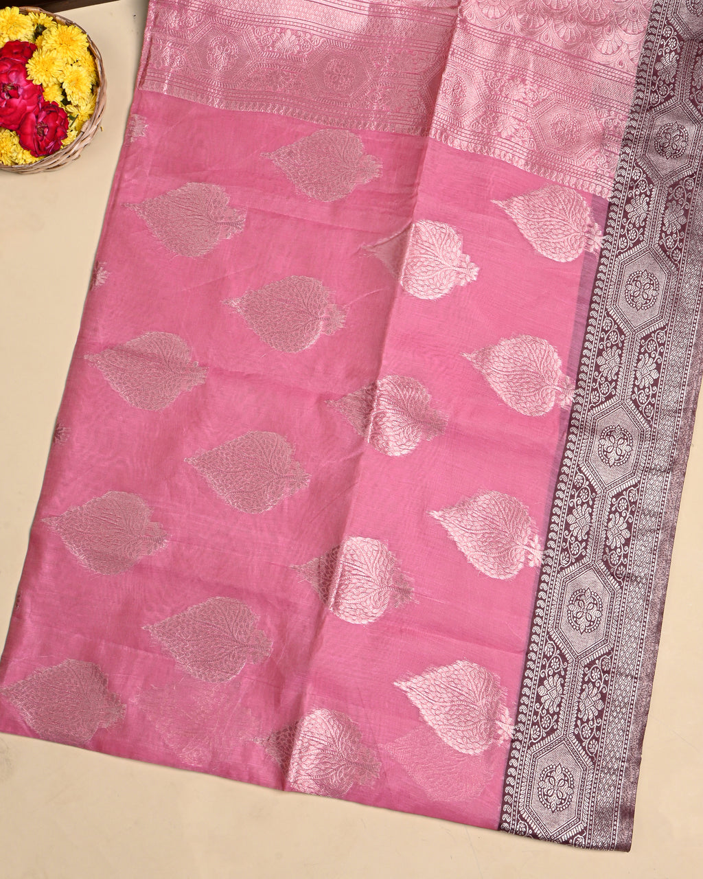 Pink Color Silk Saree