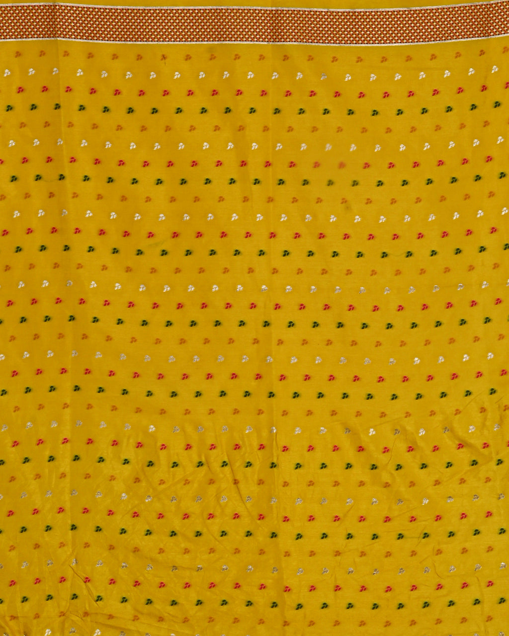 Yellow color Silk Saree