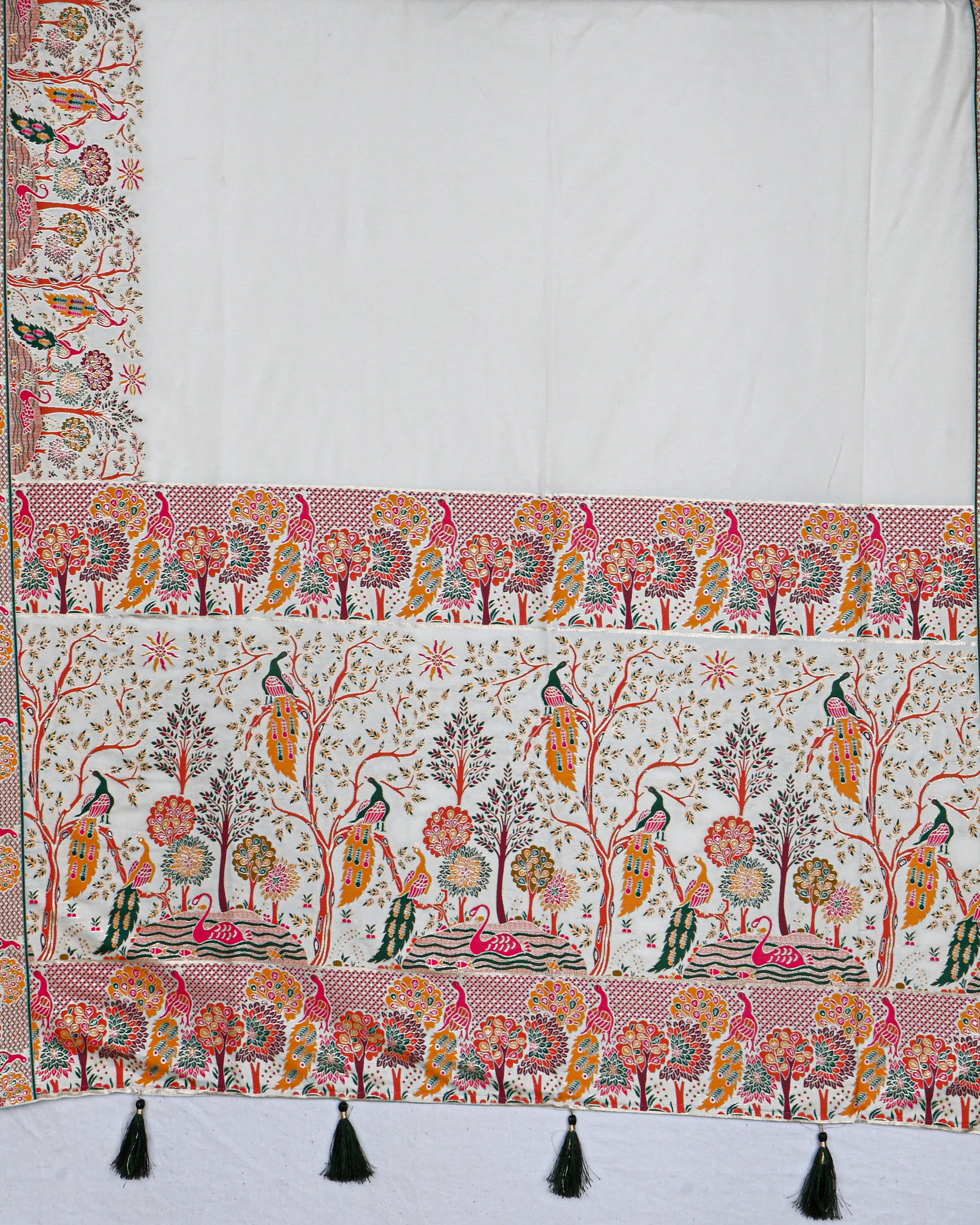 Off White color Silk Saree