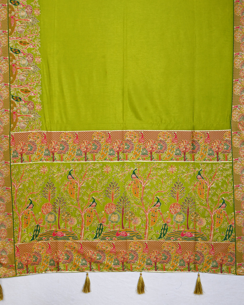 Green color Silk Saree