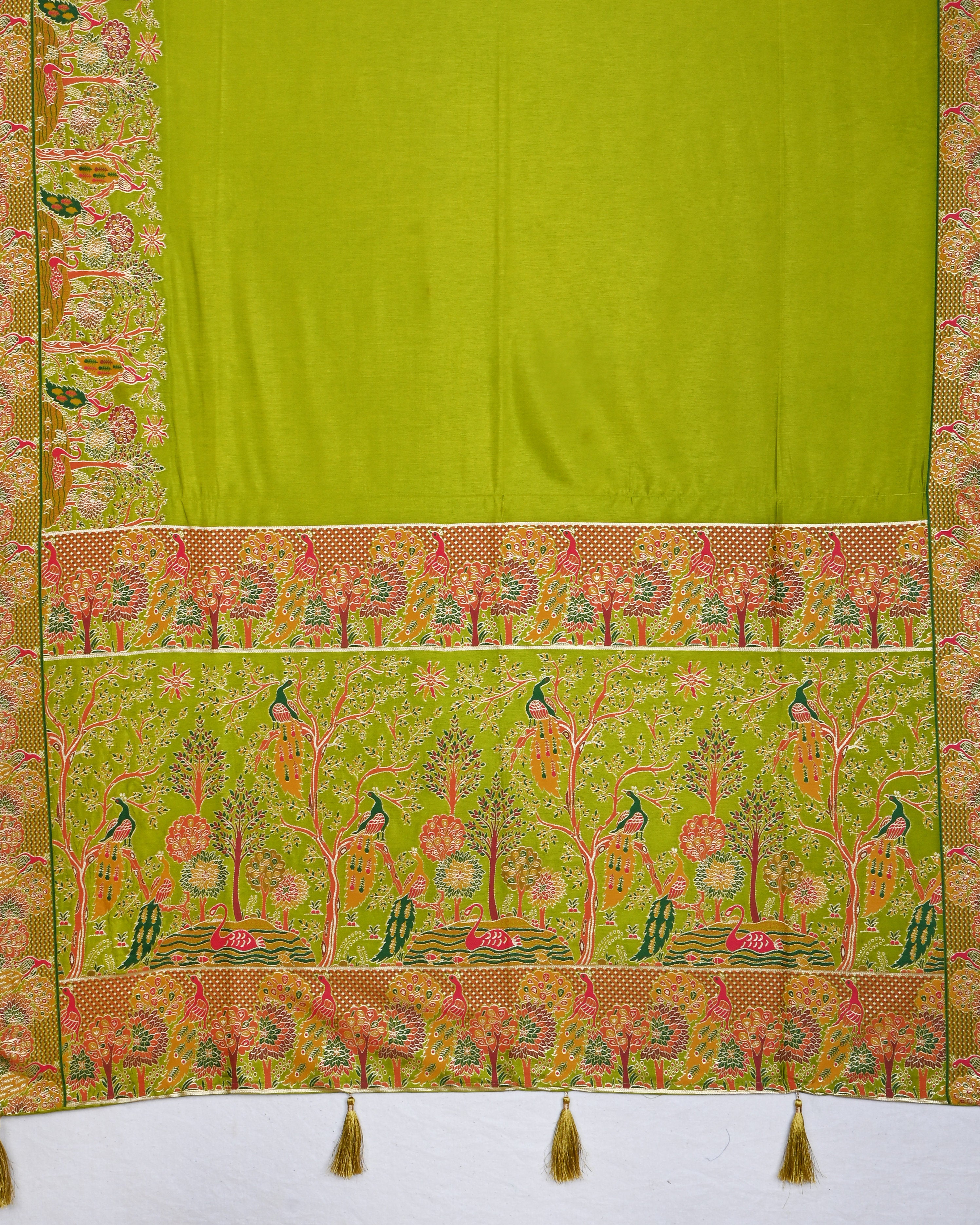Green color Silk Saree