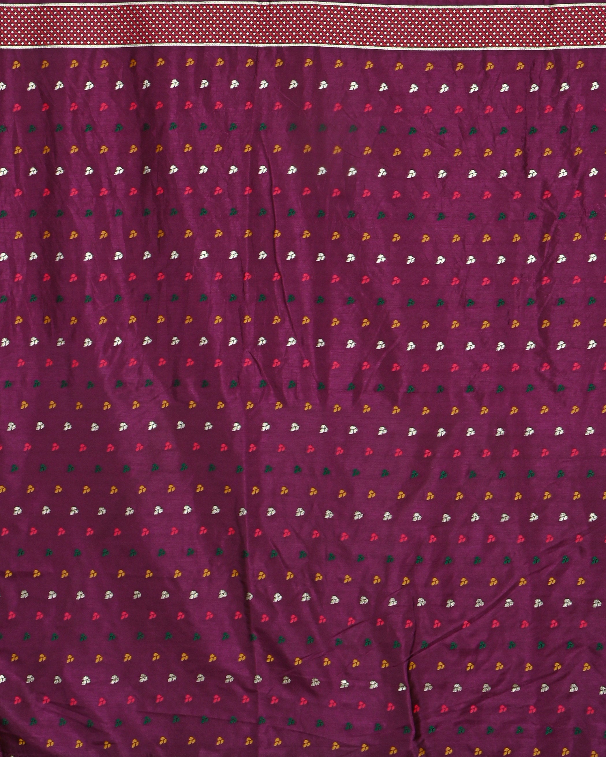 Purple color Silk Saree