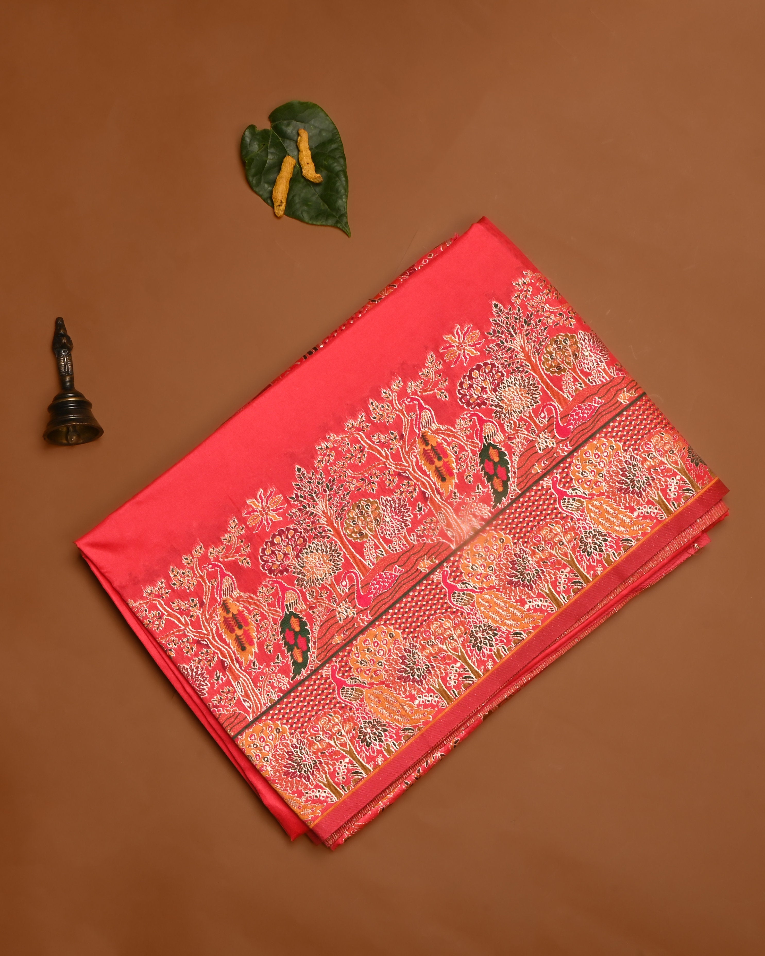 Pink color Silk Saree