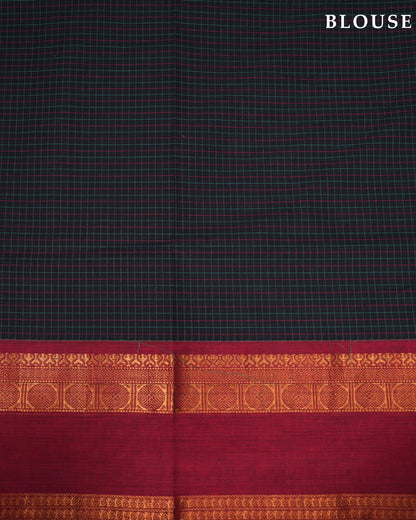 Black Color Cotton Saree