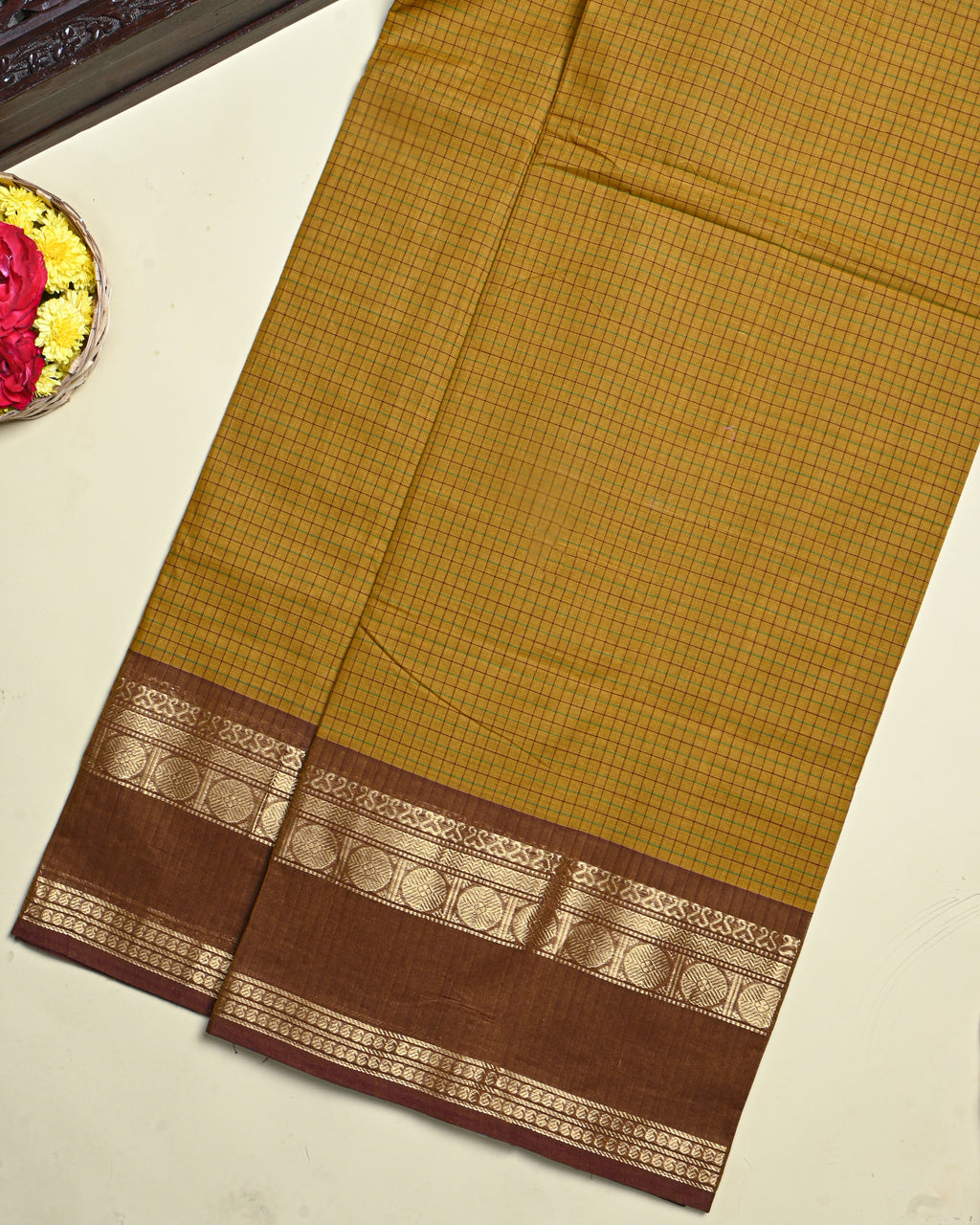 Earthy Color Cotton Saree