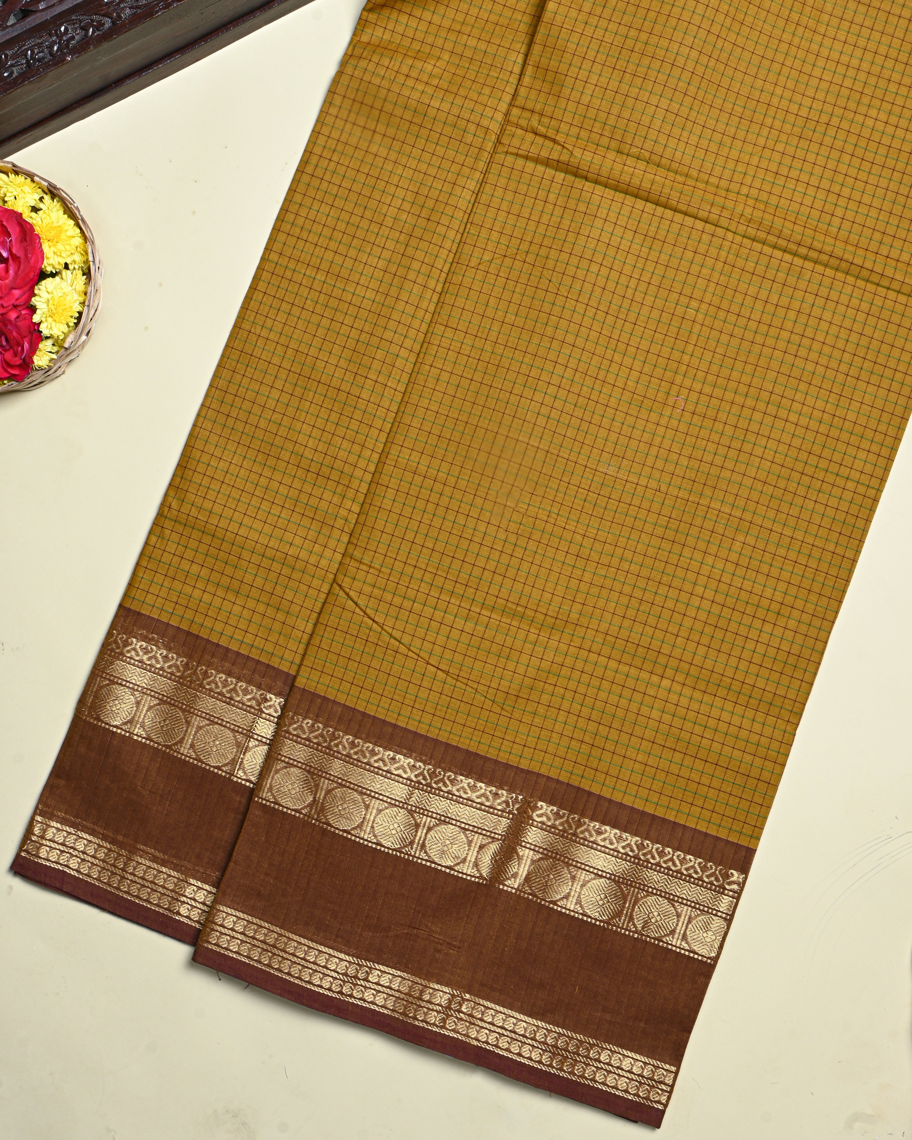 Earthy Color Cotton Saree