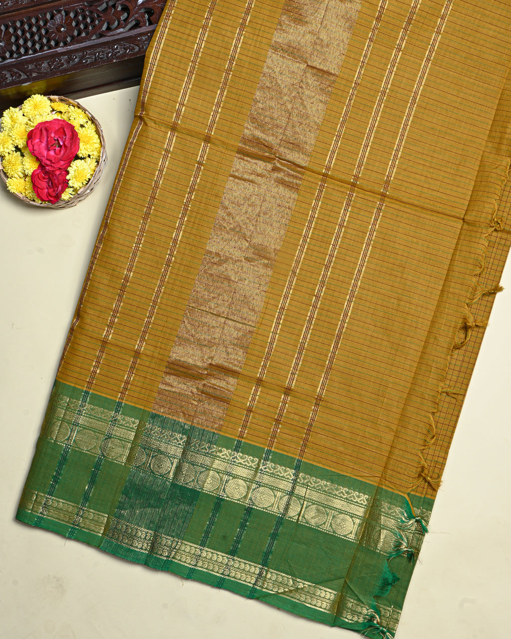 Earthy Color Cotton Saree