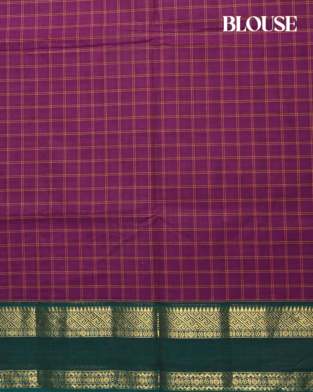 Purple Color Cotton Saree