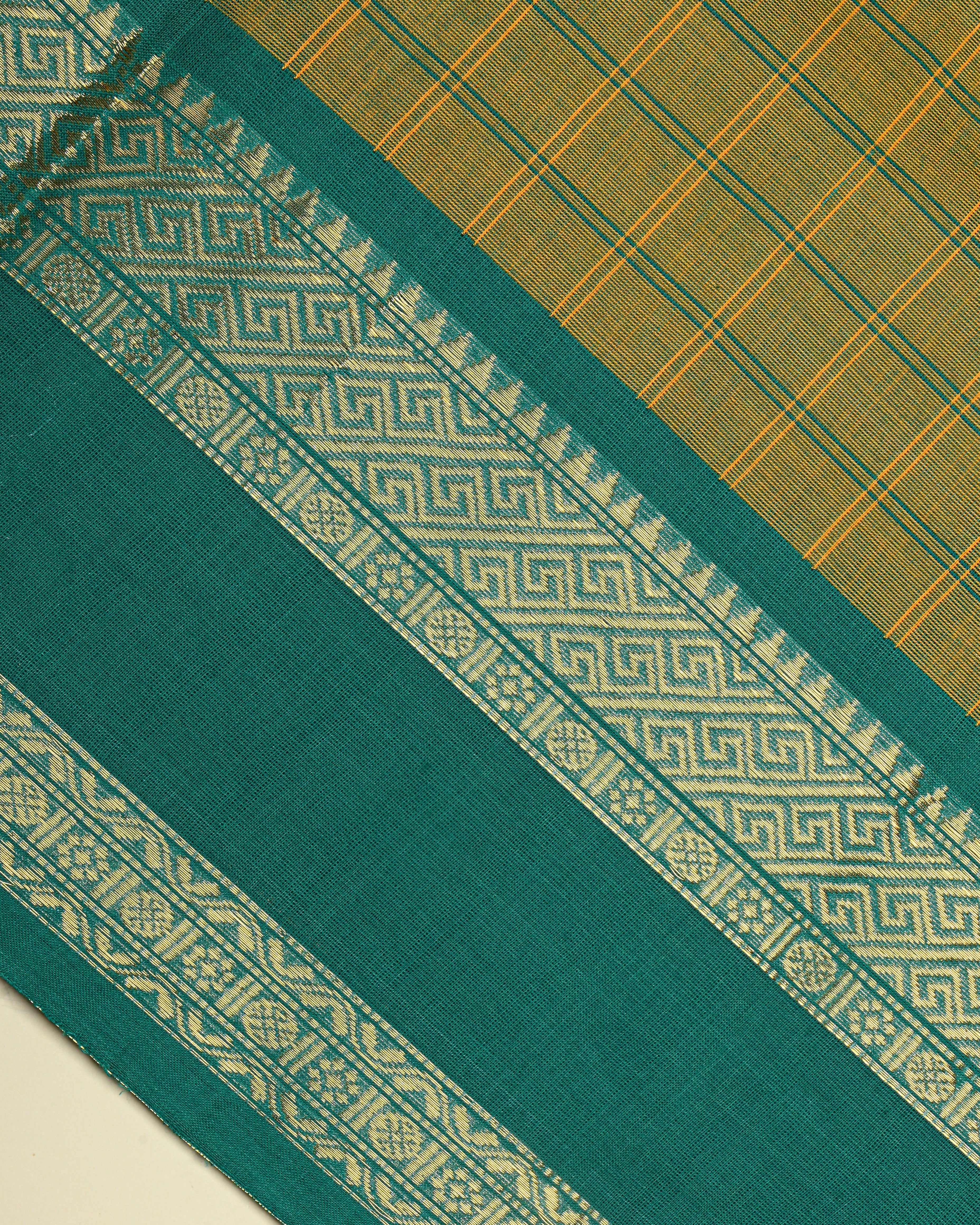 Green Color Cotton Saree