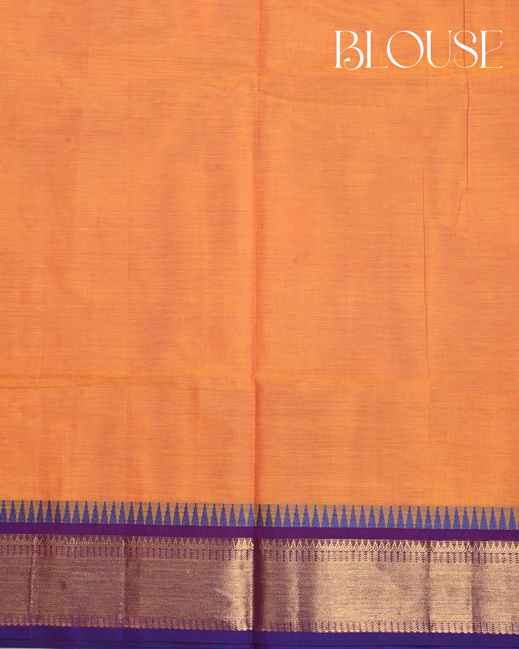 Orange Color Cotton Saree