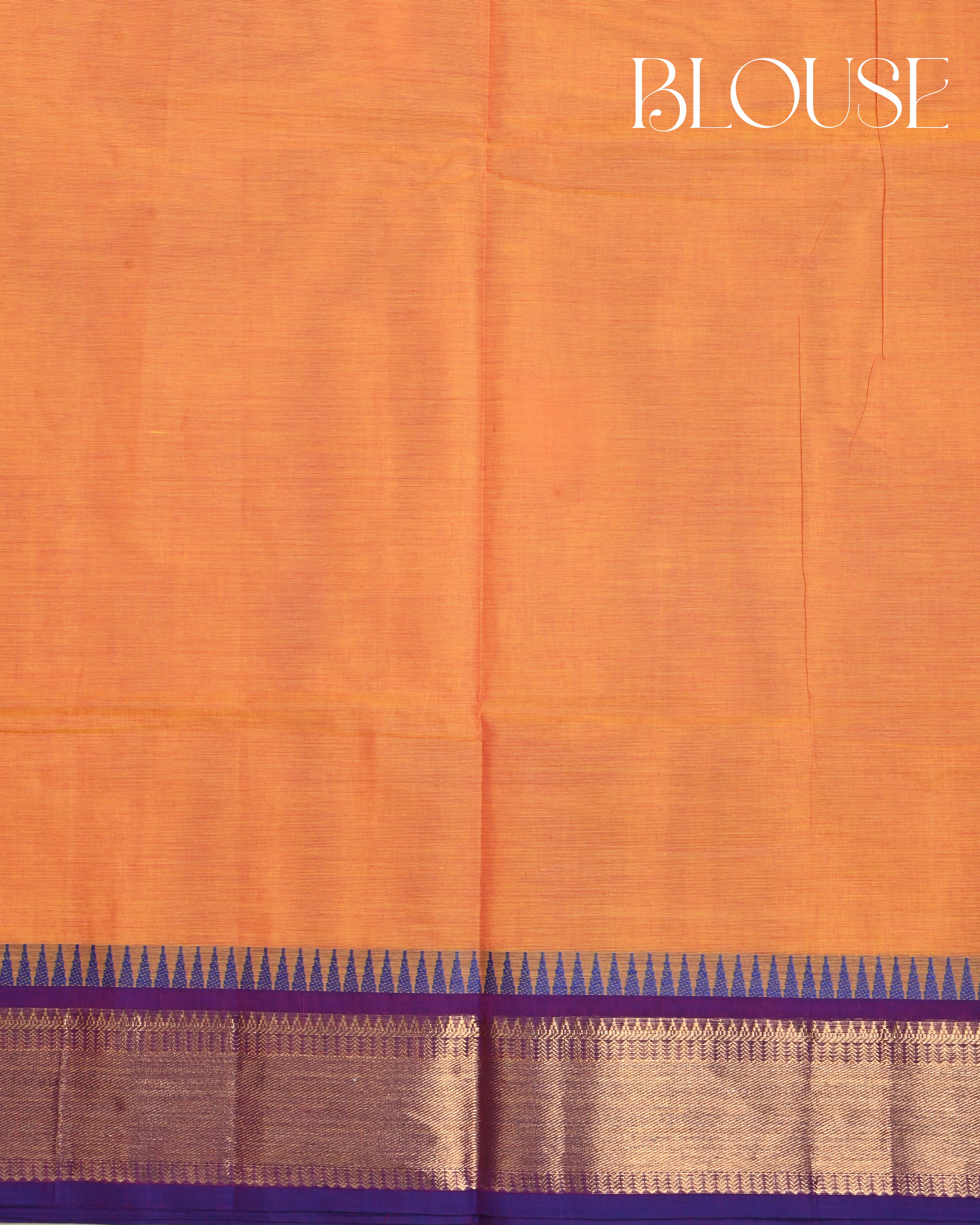Orange Color Cotton Saree