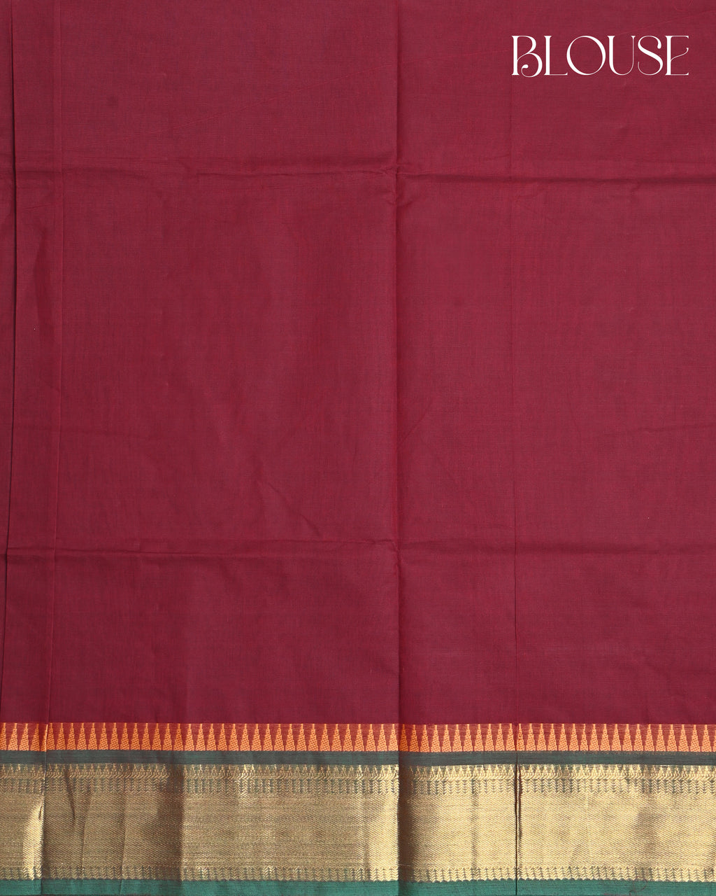 Maroon Color Cotton Saree