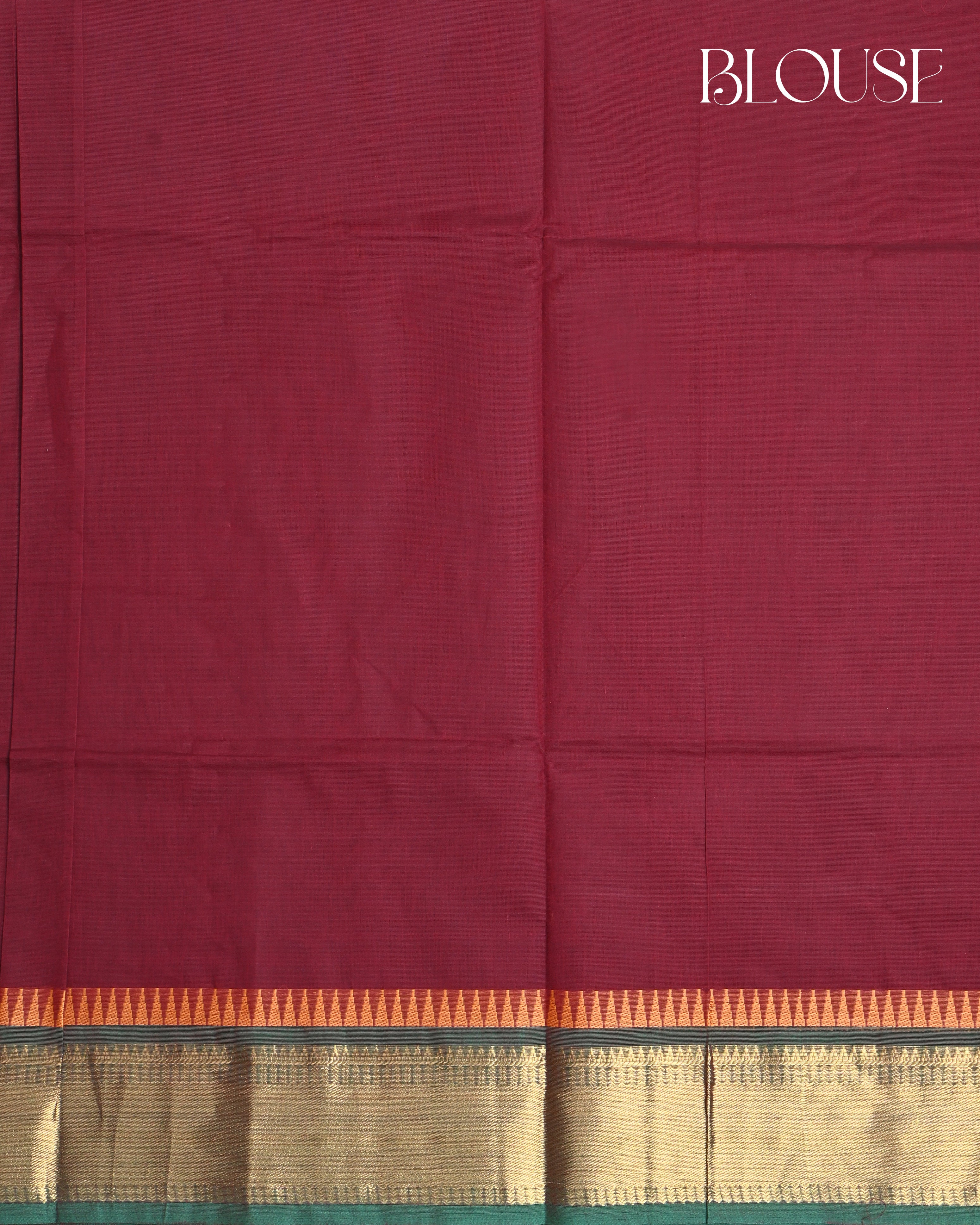Maroon Color Cotton Saree