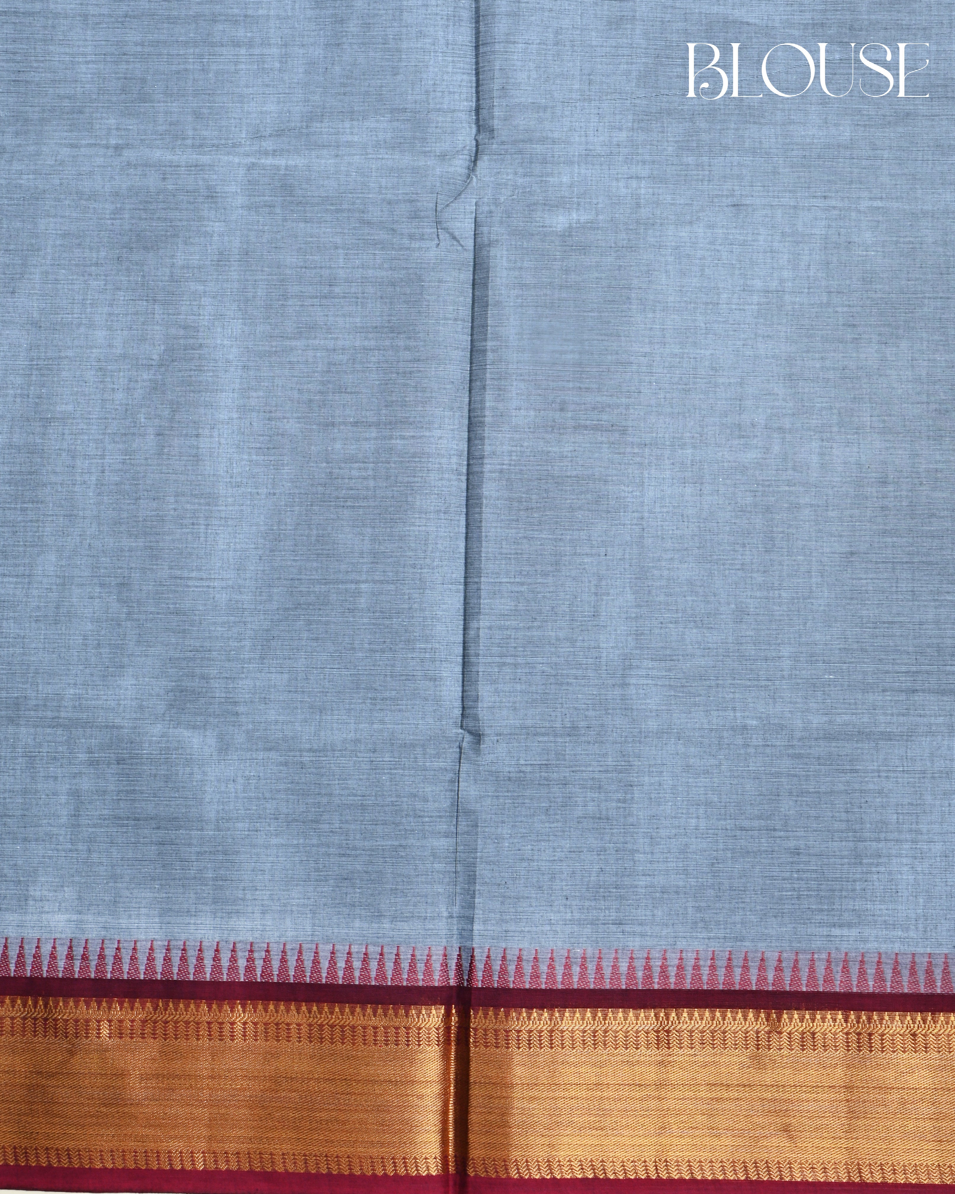 Grey Color Cotton Saree