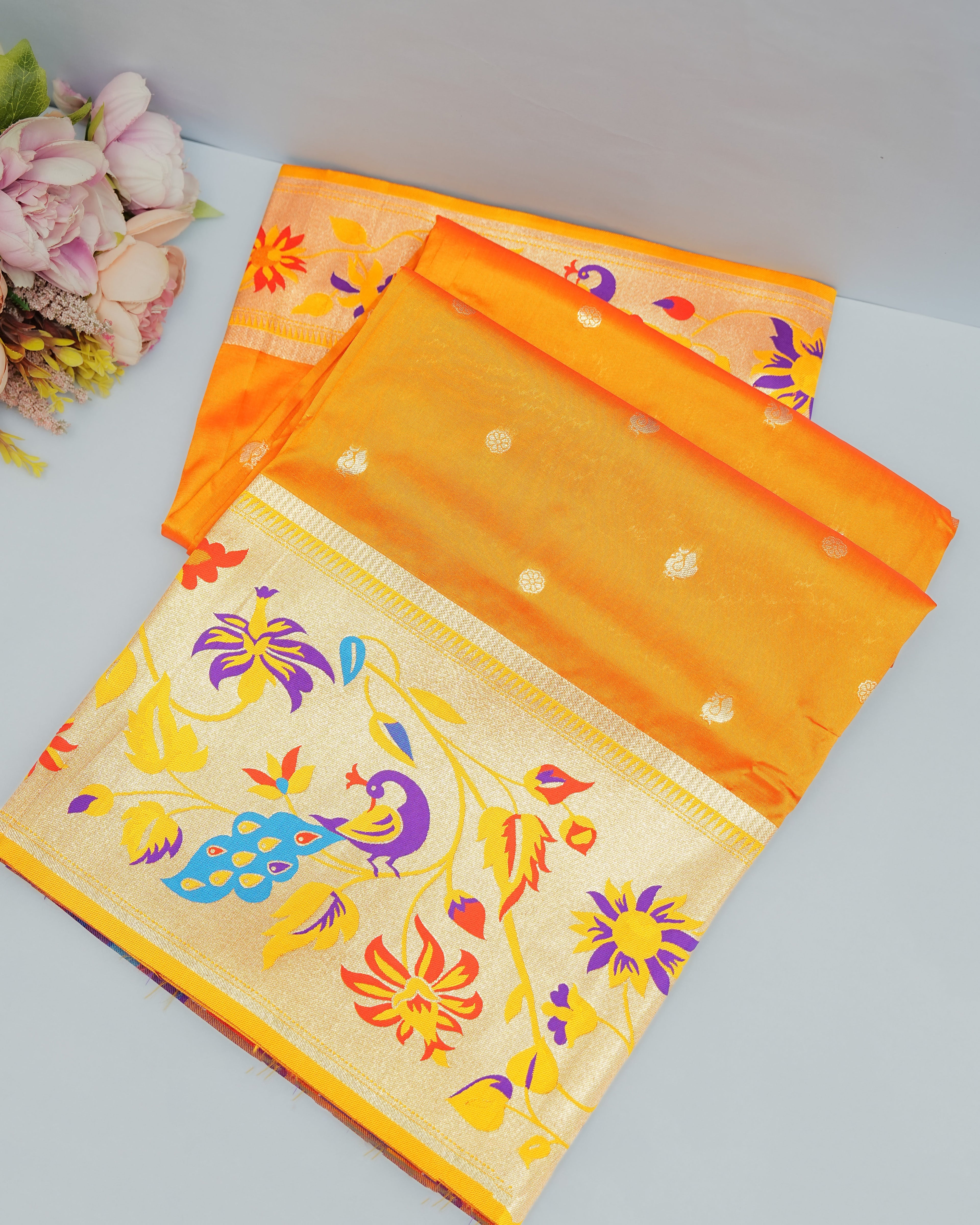 Bottle Green color Silk Saree