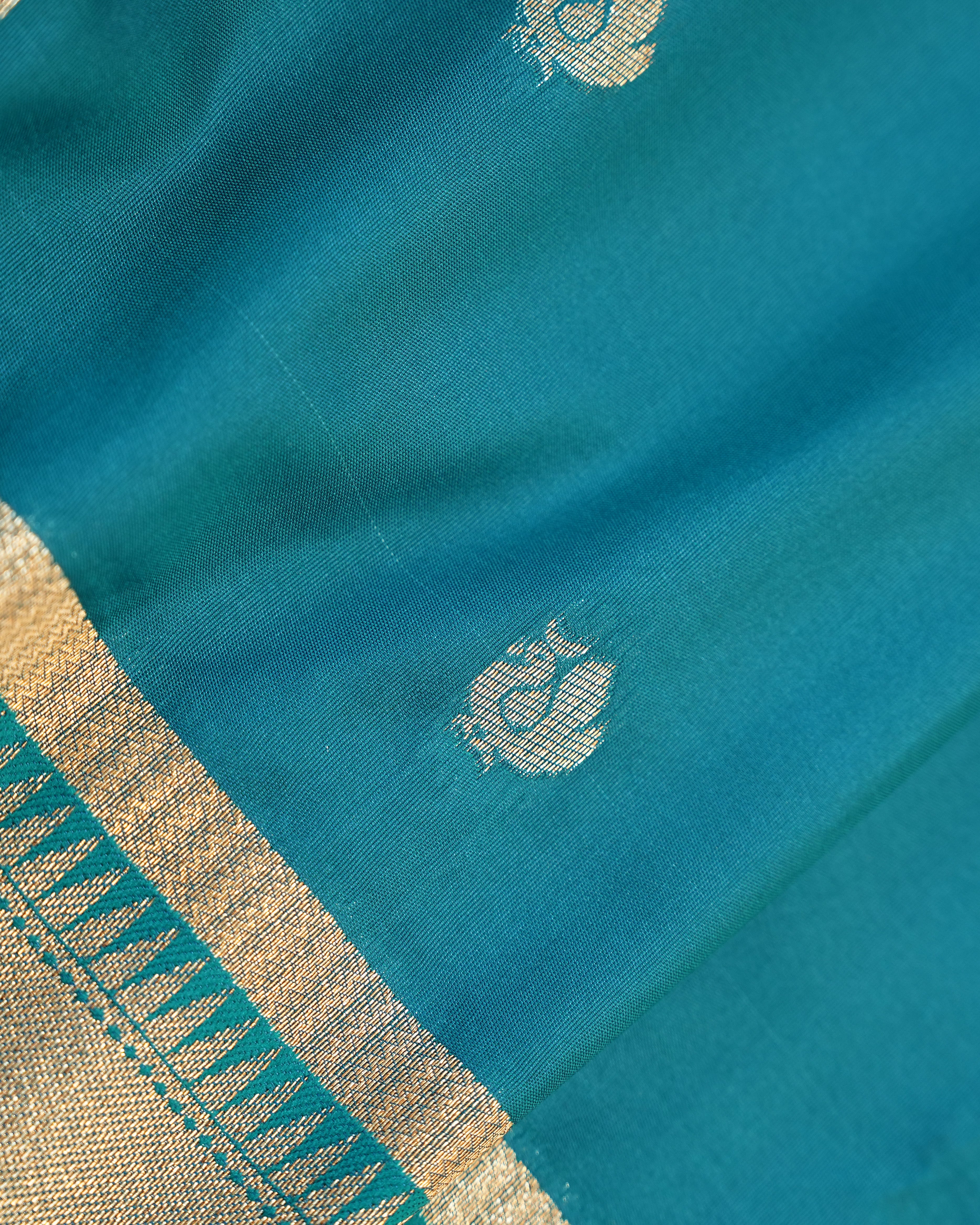 Blue color Silk Saree