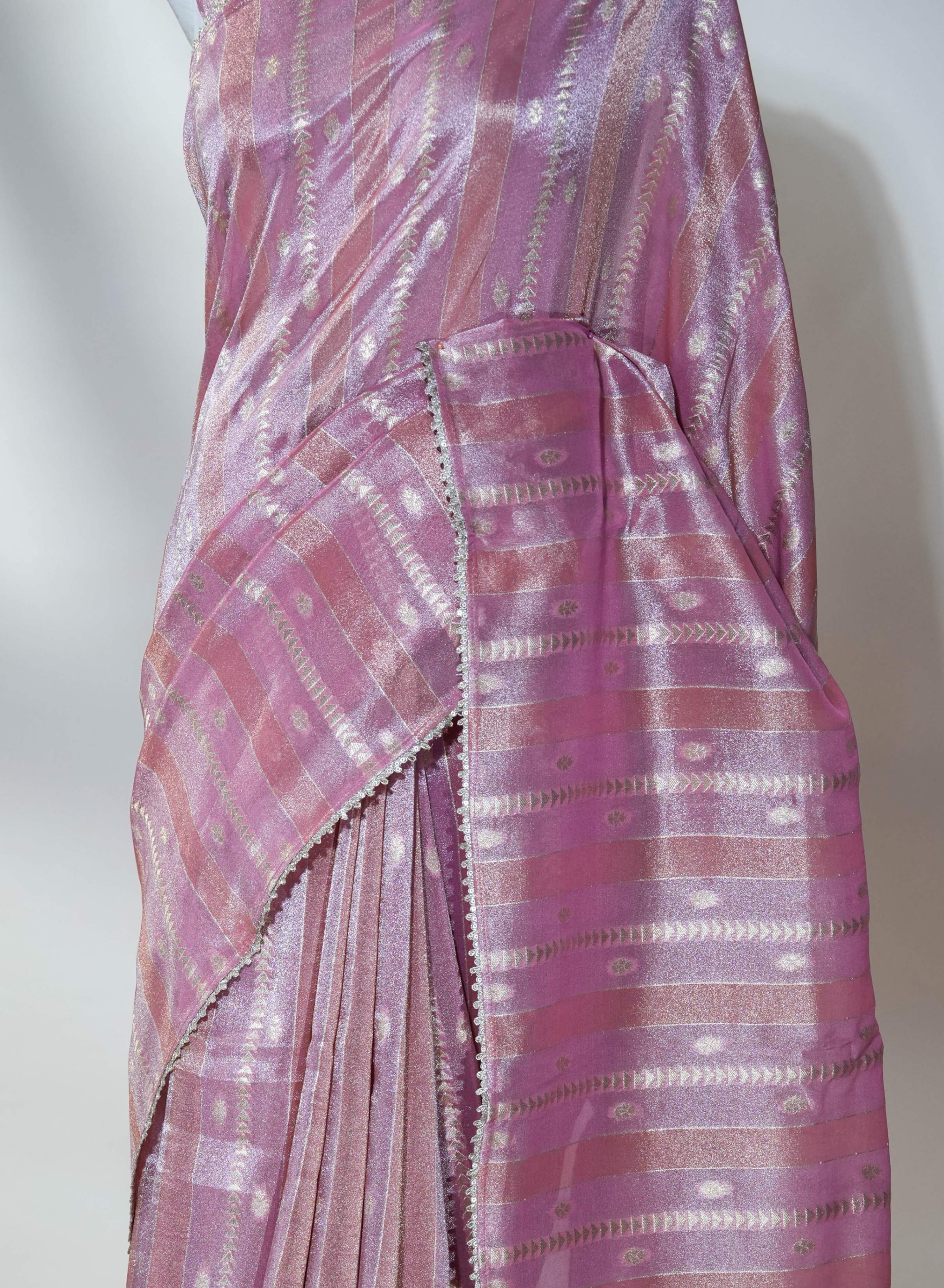 Multicolor Banarasi Tissue Saree