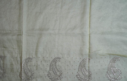 Gold Embroidery Tissue Saree