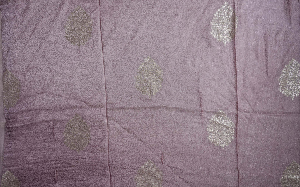 Pink Embroidery Tissue Saree