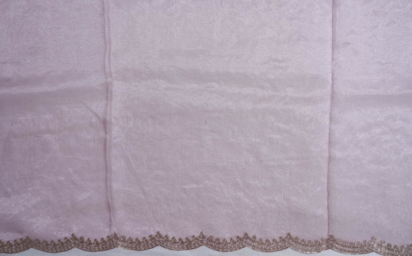Pink Embroidery Tissue Saree