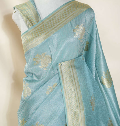 Ferozi Banarasi Tissue Saree