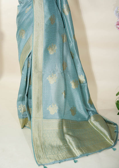 Ferozi Banarasi Tissue Saree