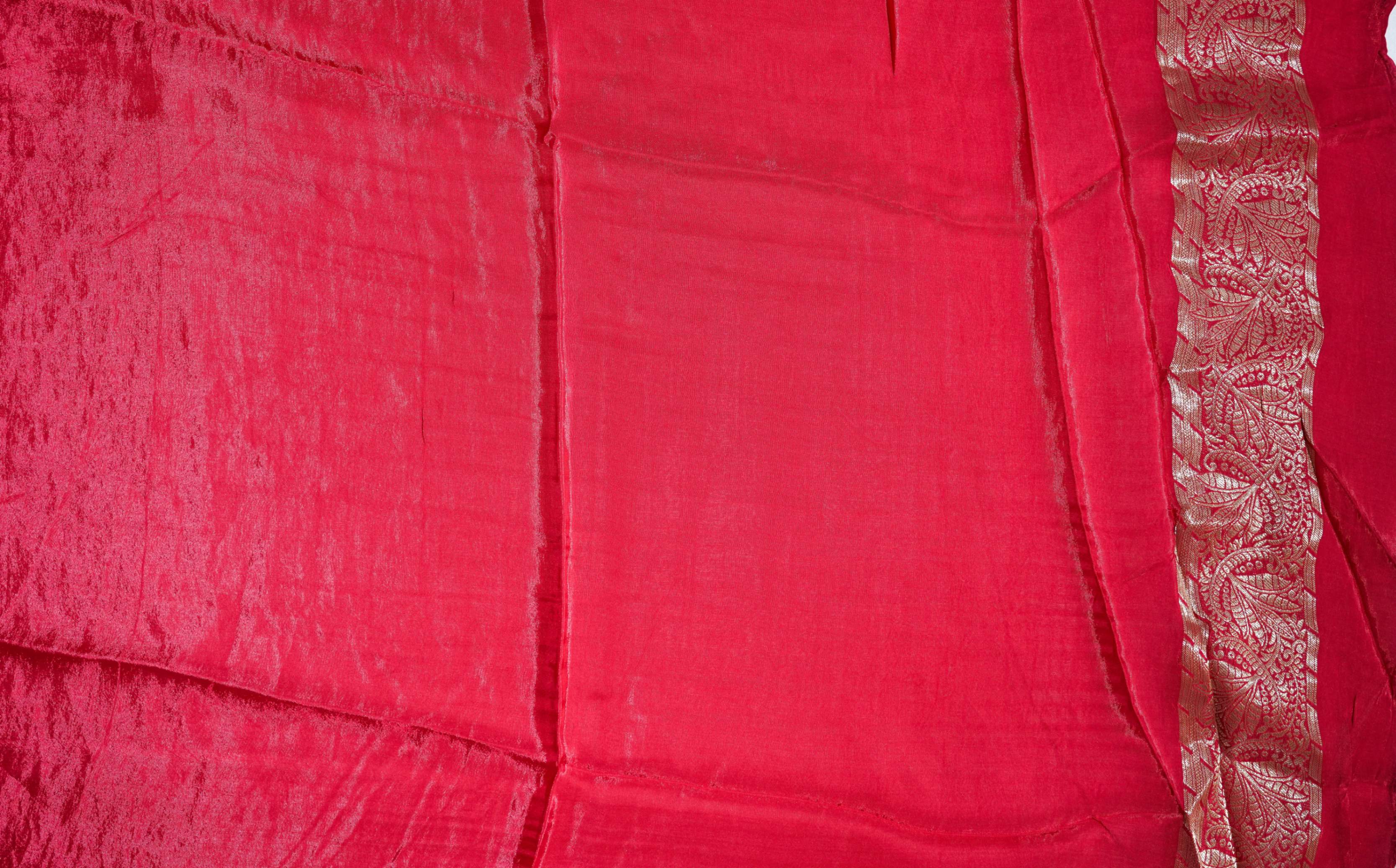 Red Banarasi Silk Saree