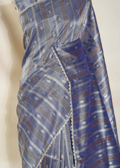 Multi Colour Banarasi Tissue Saree