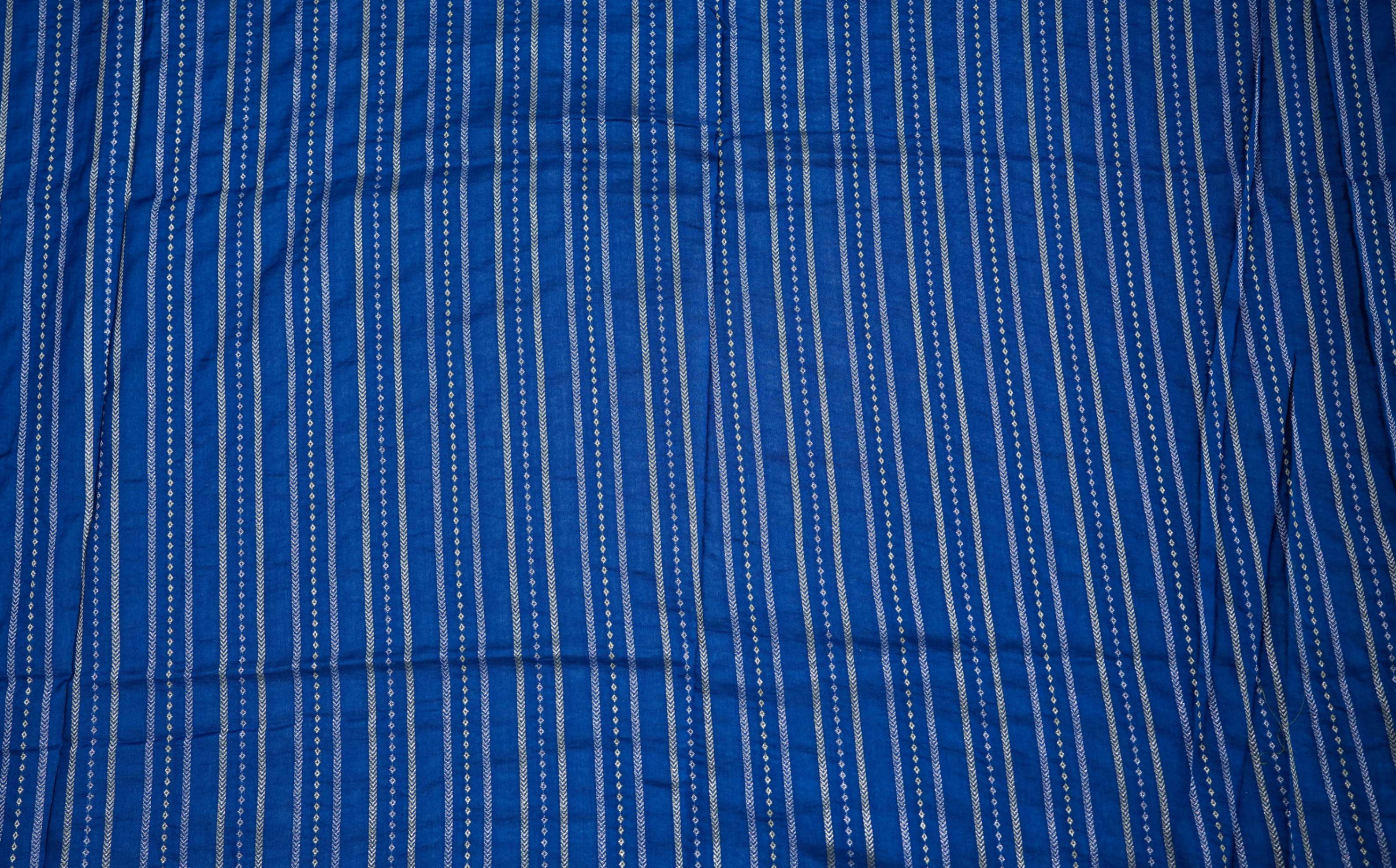 Navy Blue Banarasi Silk Saree