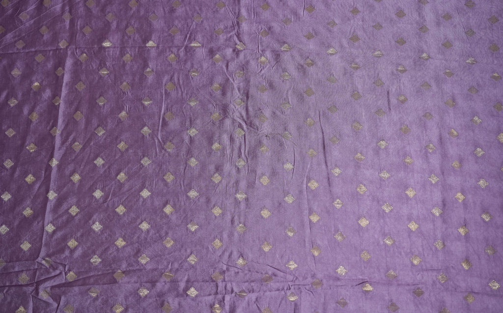 Purple Embroidery Organza Saree