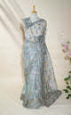 Ferozi Embroidery Organza Saree
