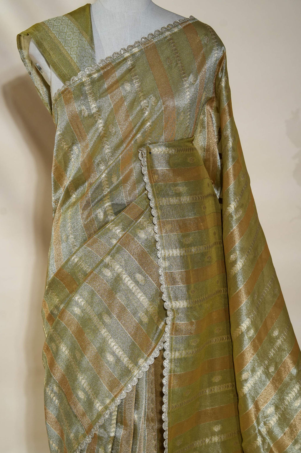 Multicolor Banarasi Tissue Saree
