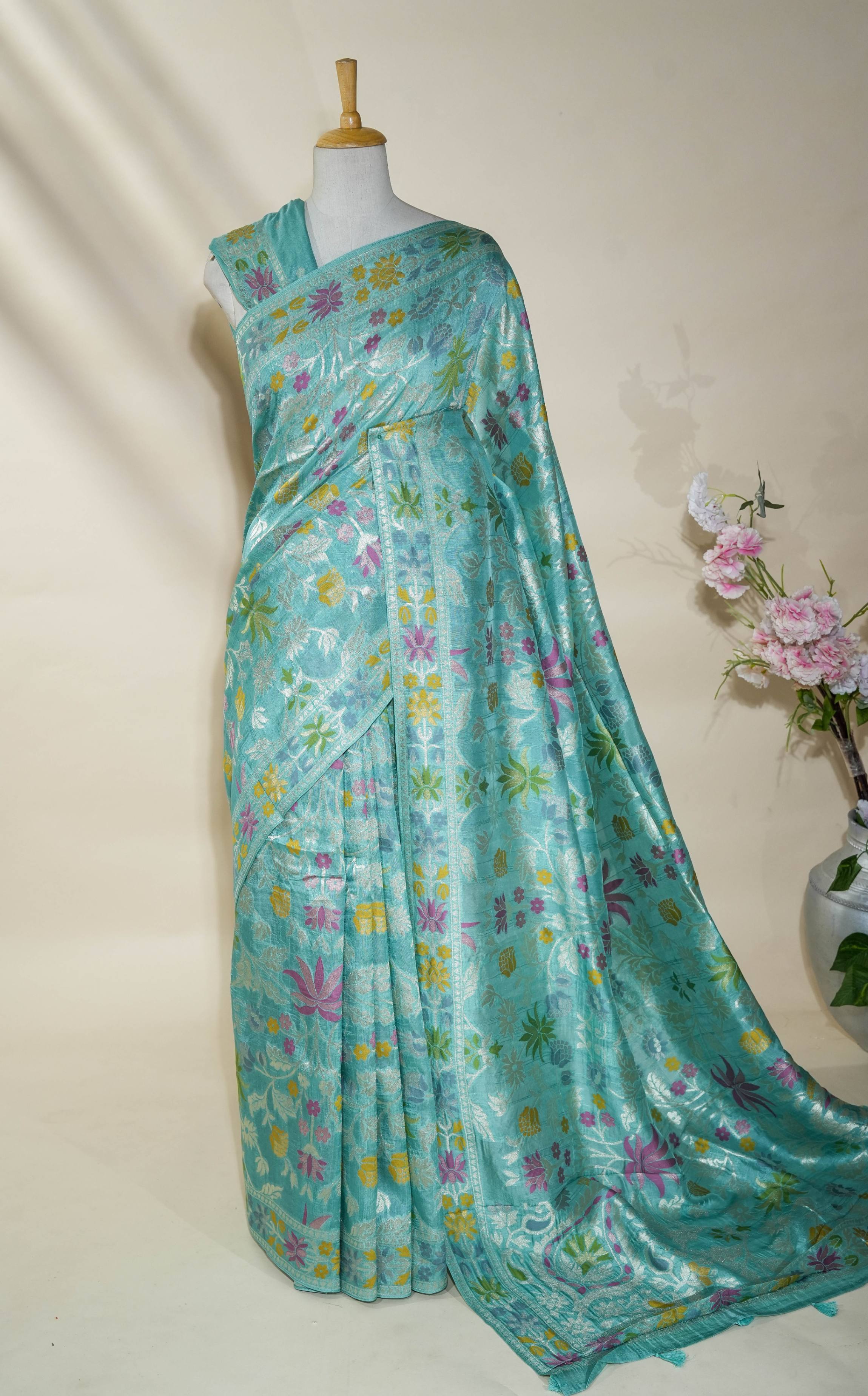 Ferozi Banarasi Dupion Saree