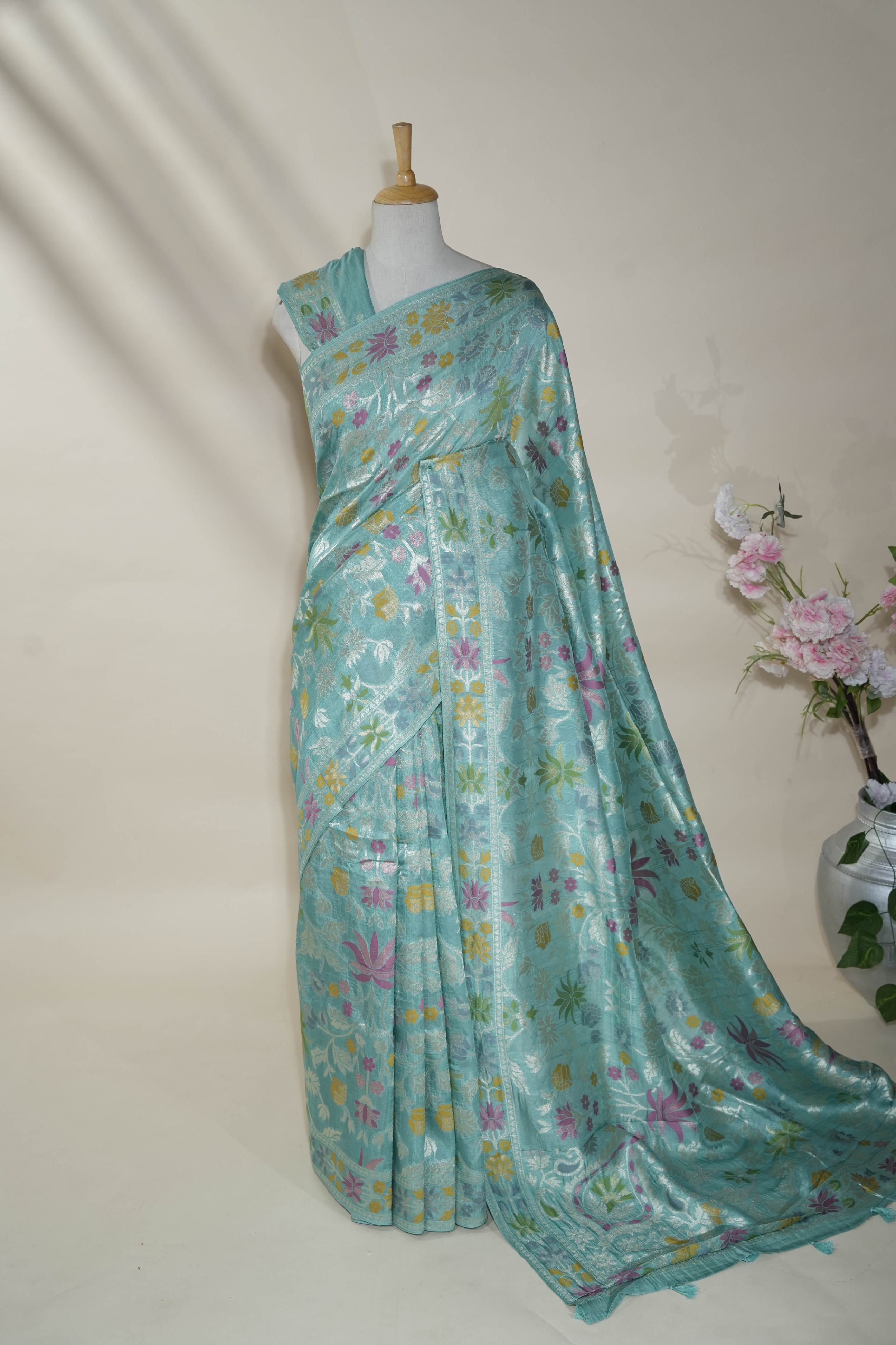 Ferozi Banarasi Dupion Saree