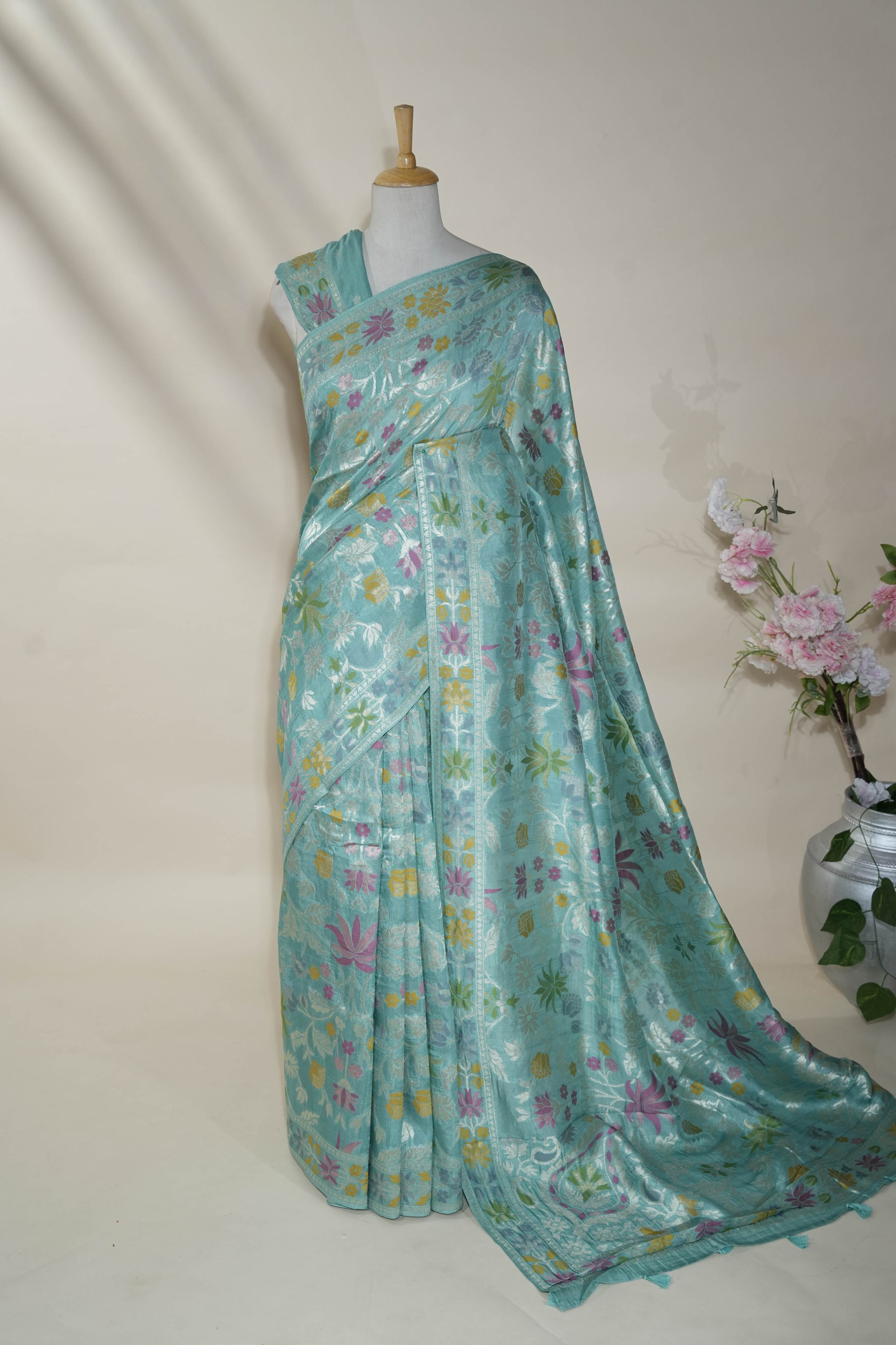 Ferozi Banarasi Dupion Saree