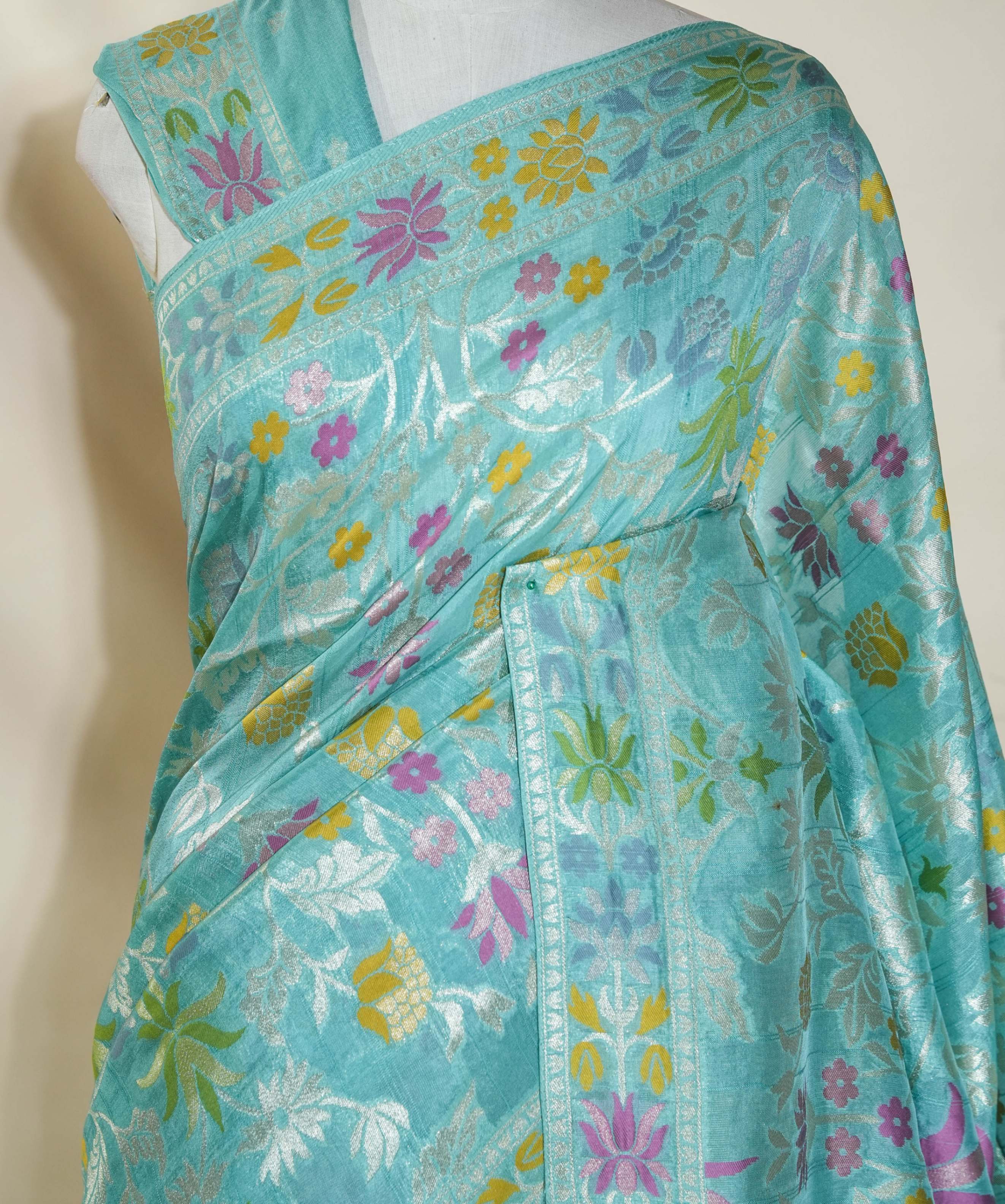 Ferozi Banarasi Dupion Saree