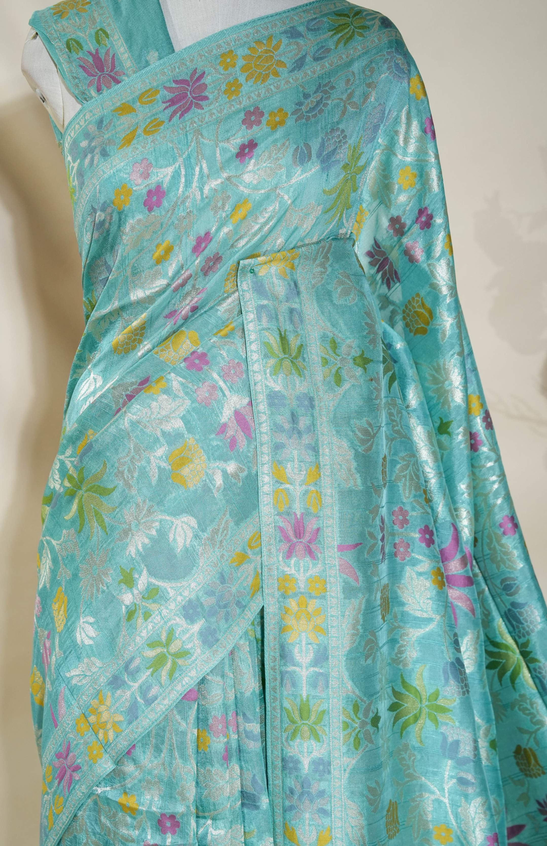 Ferozi Banarasi Dupion Saree