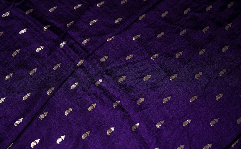 Peach Banarasi Silk Saree