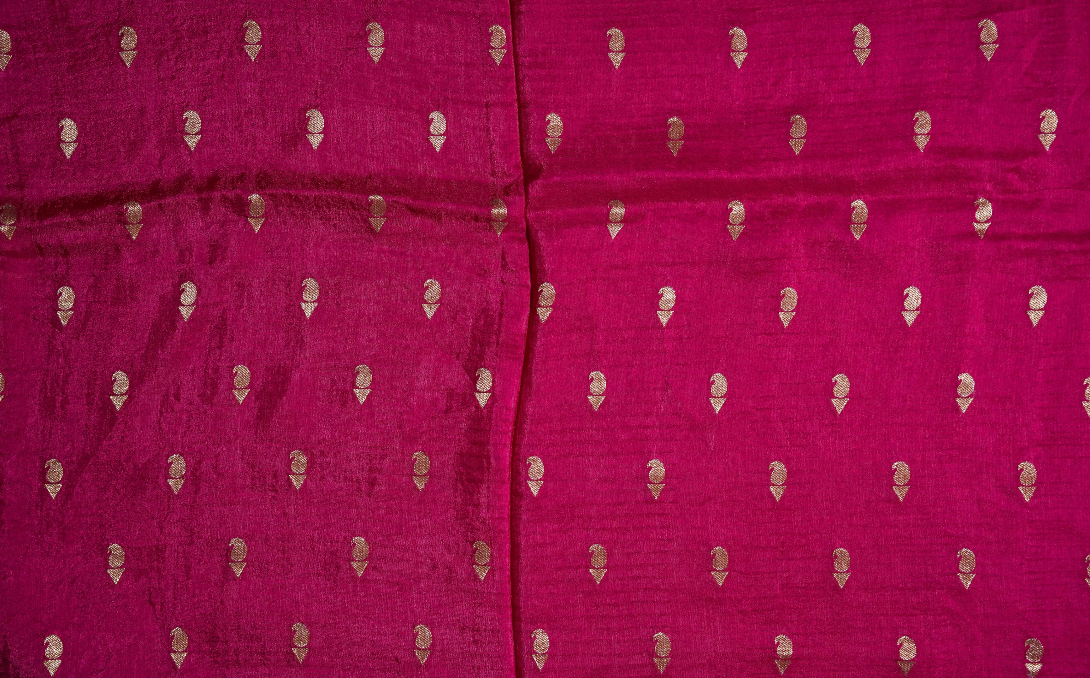 Yellow Banarasi Silk Saree