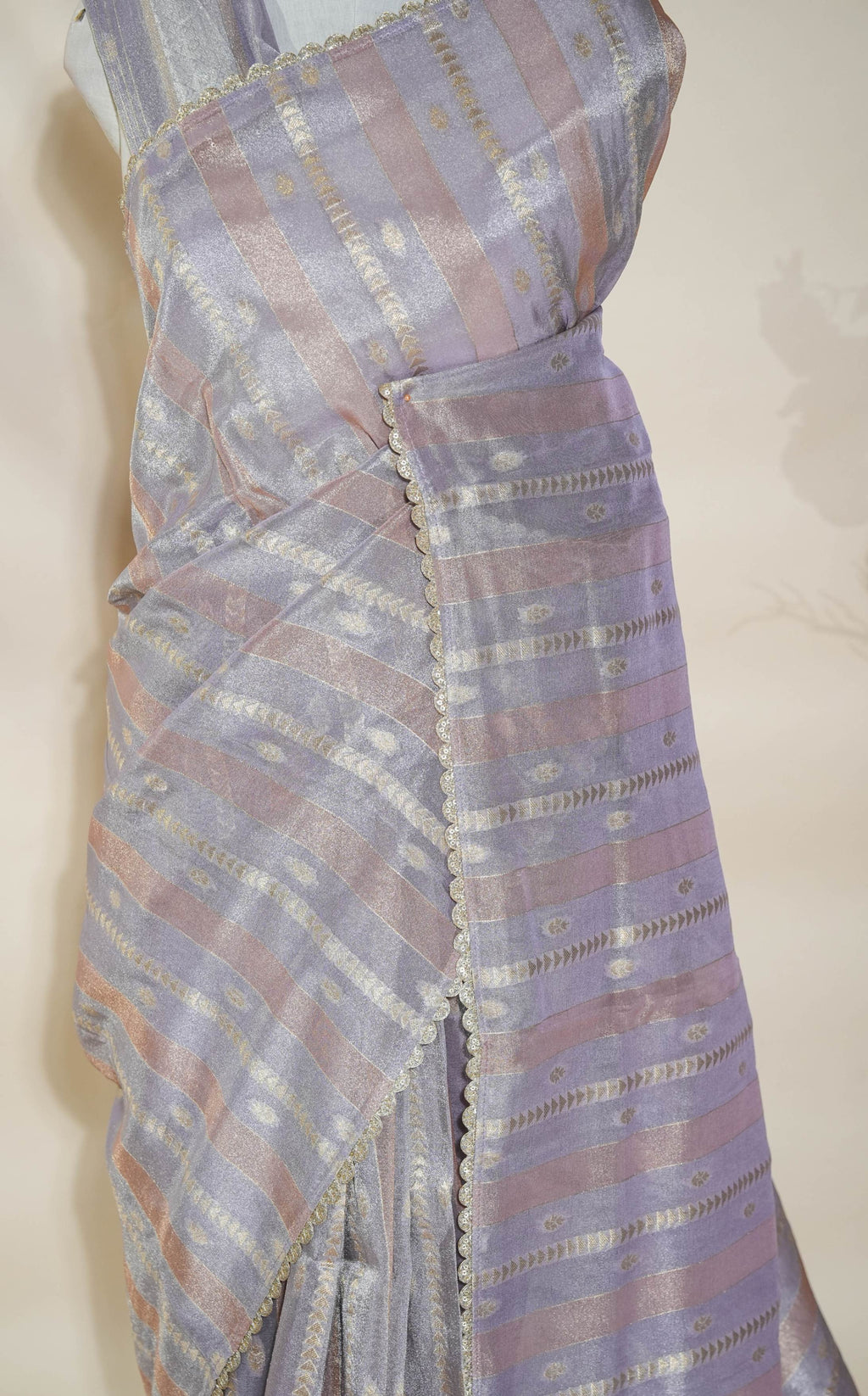 Multicolor Banarasi Tissue Saree