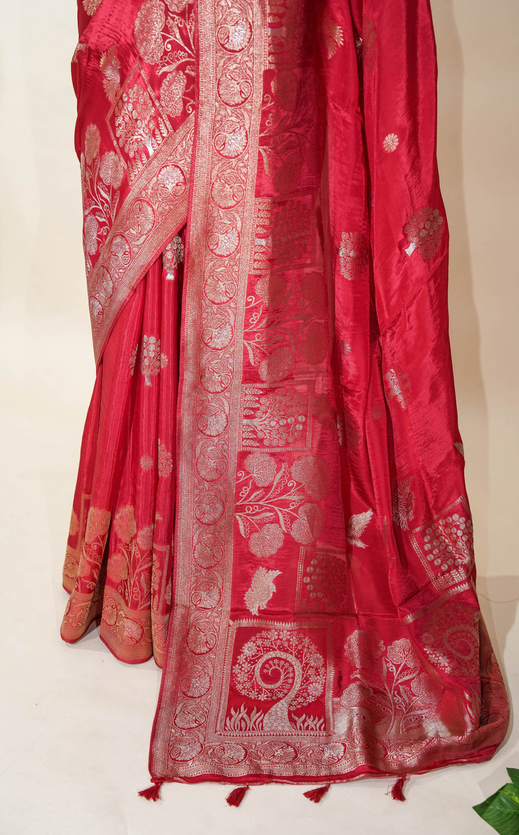 Red Banarasi Silk Saree