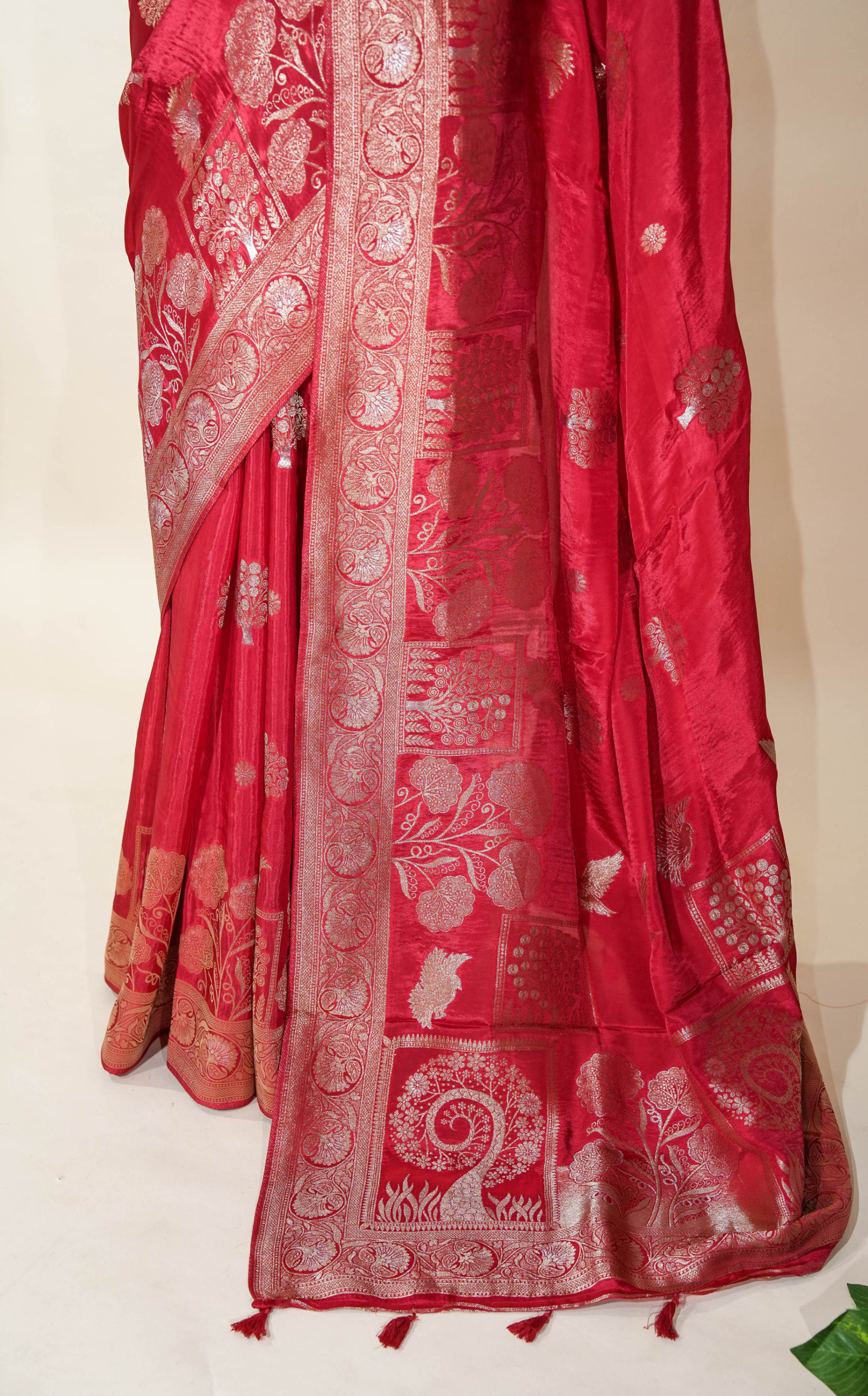 Red Banarasi Silk Saree