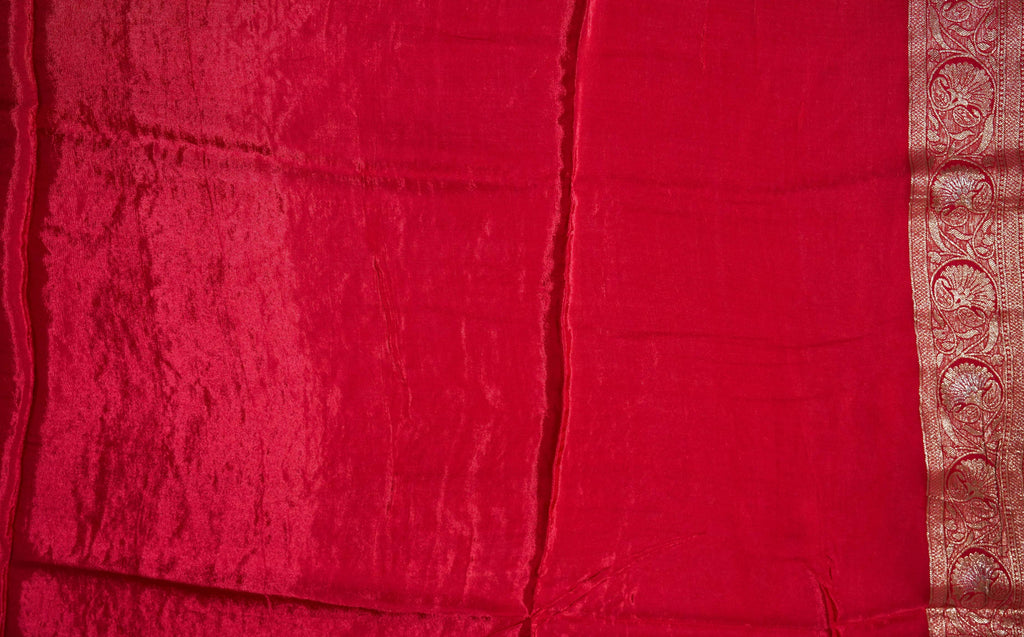Red Banarasi Silk Saree