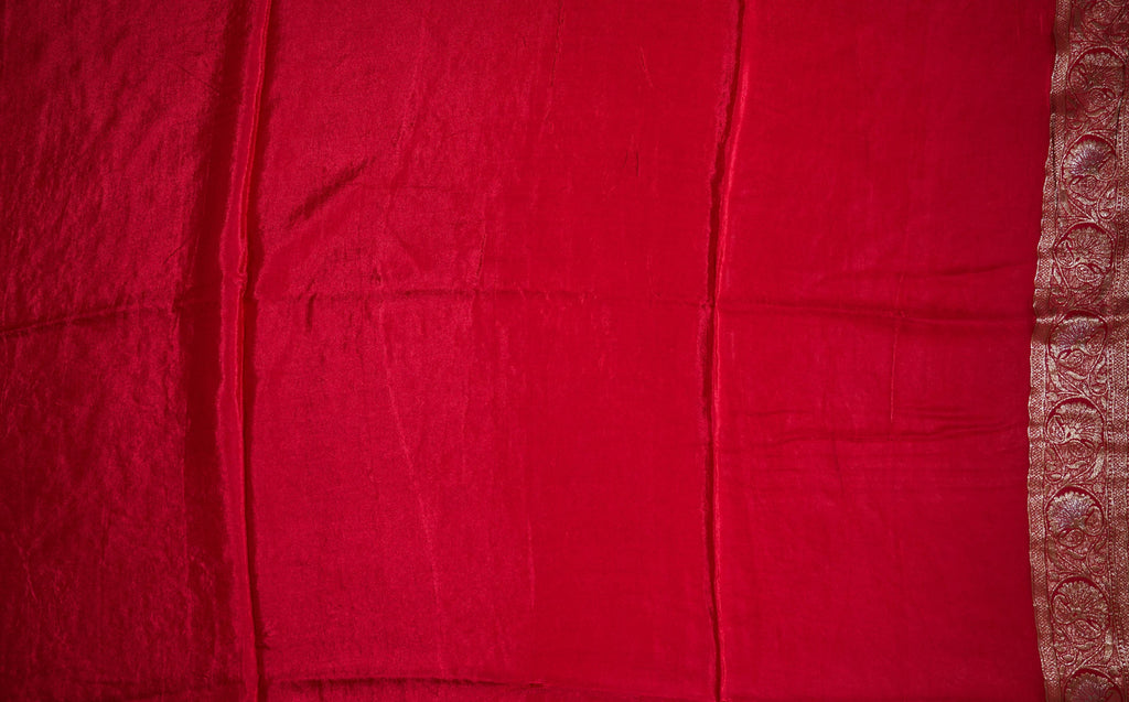 Red Banarasi Silk Saree