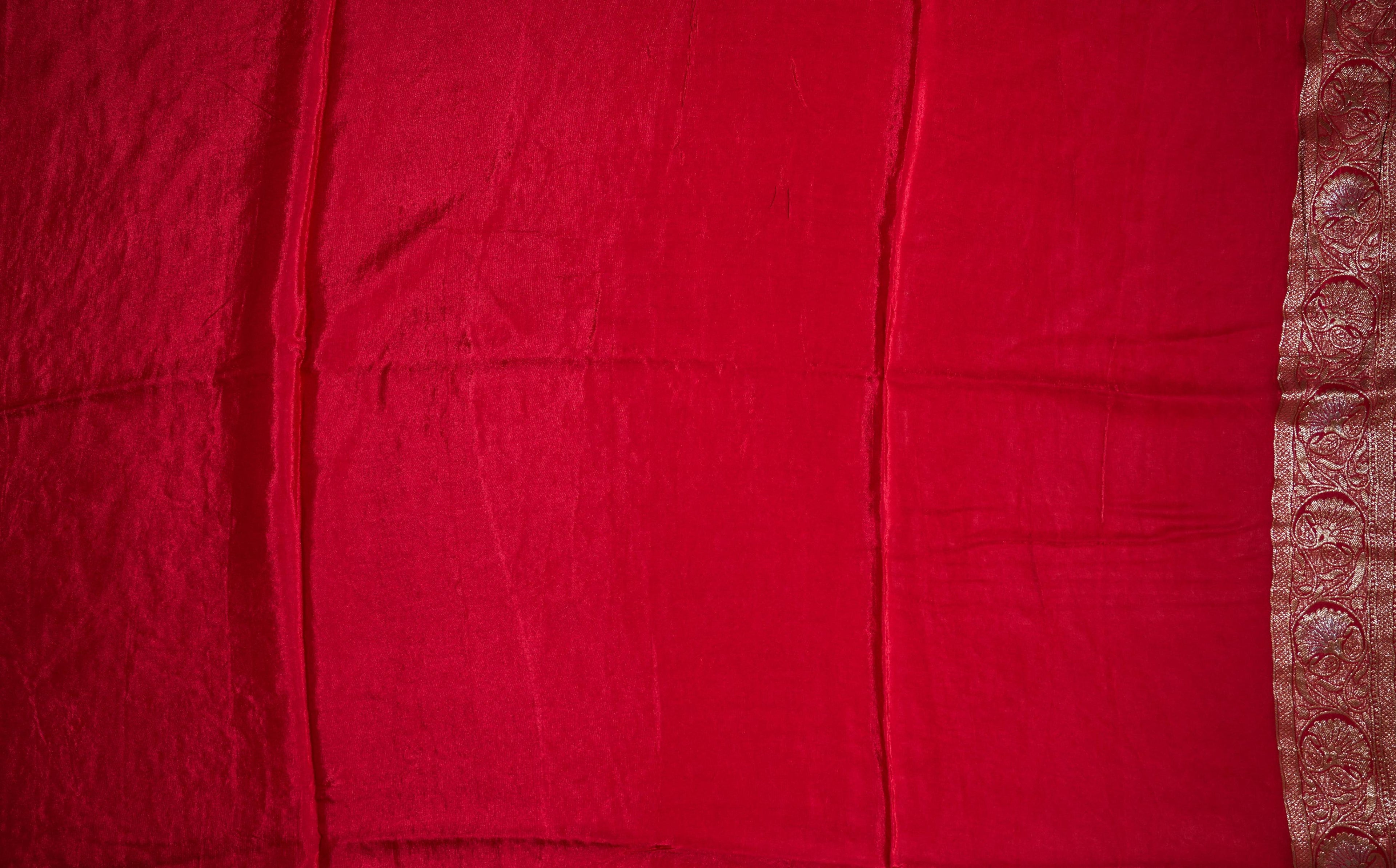 Red Banarasi Silk Saree