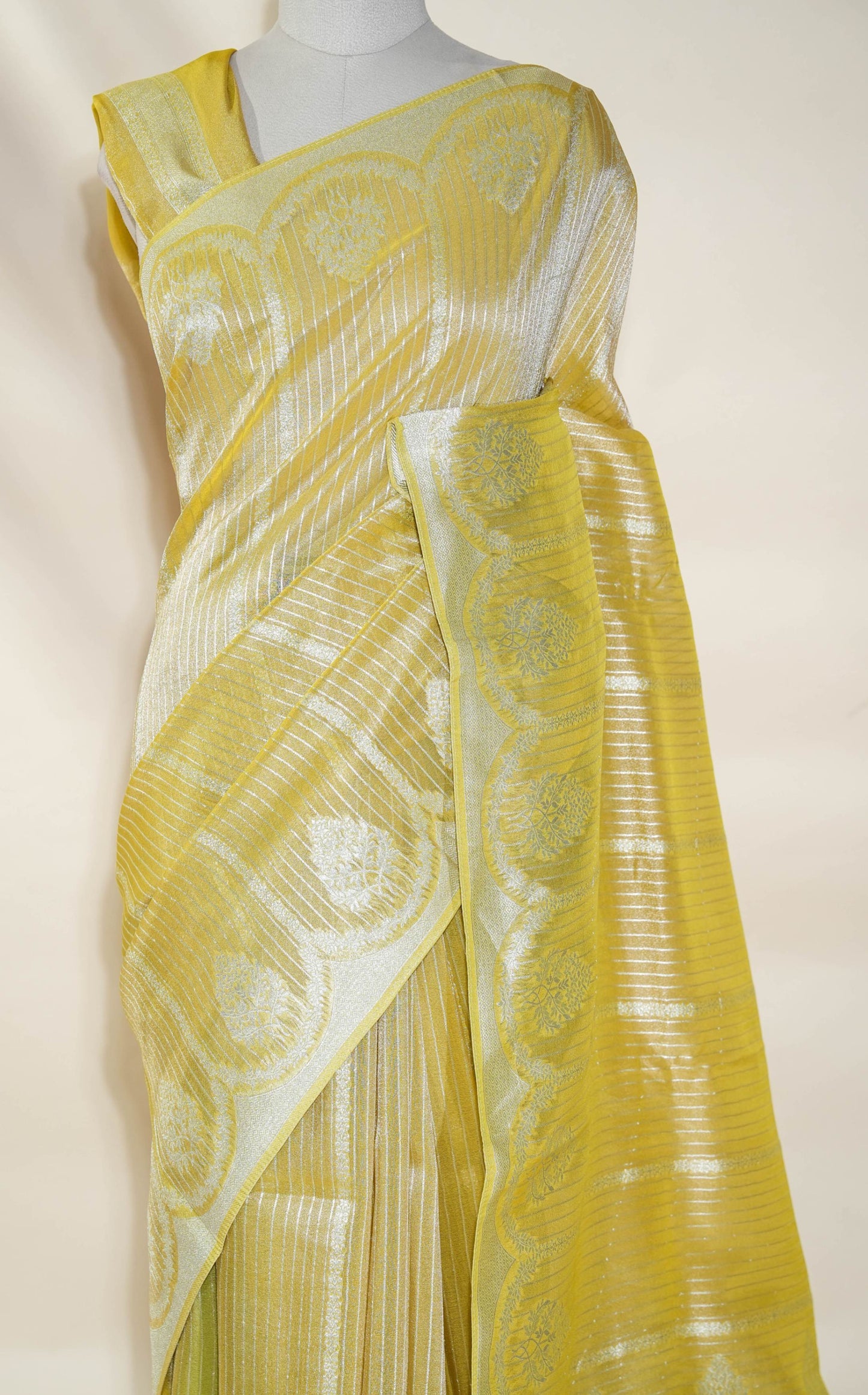 Gold Banarasi Tissue Saree