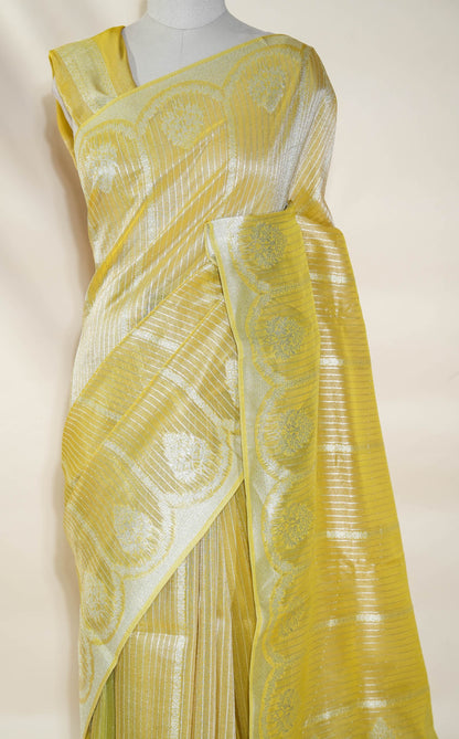 Gold Banarasi Tissue Saree