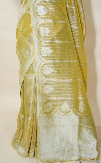 Gold Banarasi Tissue Saree