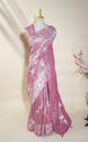 Pink Banarasi Tissue Saree
