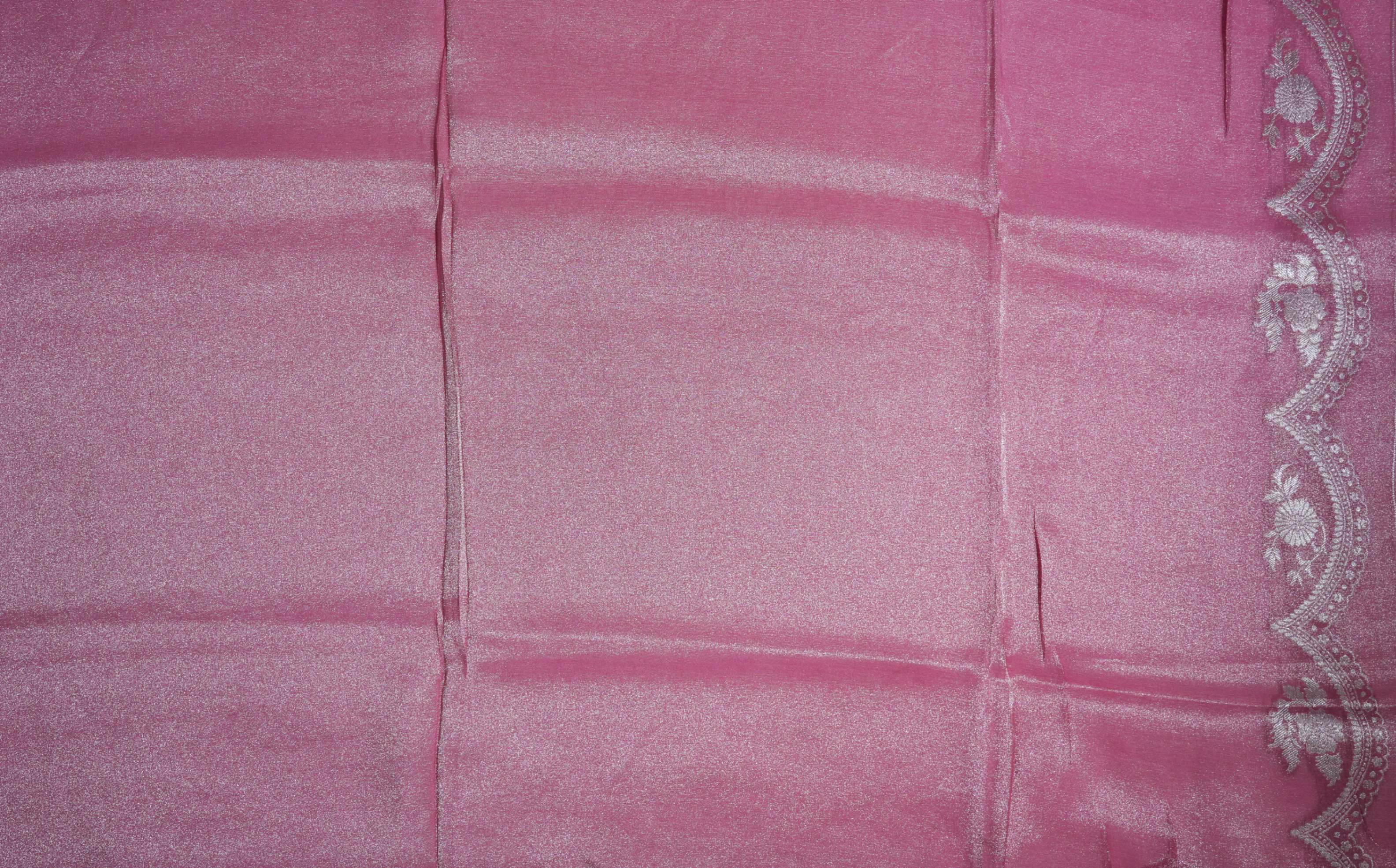 Pink Banarasi Tissue Saree